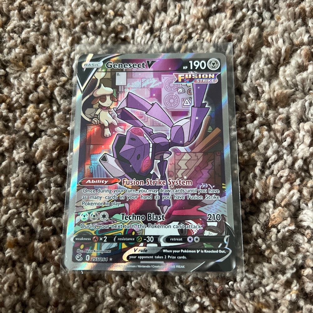 Genesect V Fusion Strike 185/264 Holo Ultra Rare